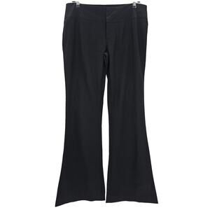 Vanity Womans size 11/33 Long Low Rise Flare Trousers dress pants Black Y2k